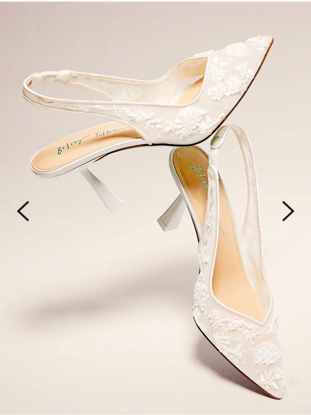 Betsey Johnson blue bottom Bridal Heels